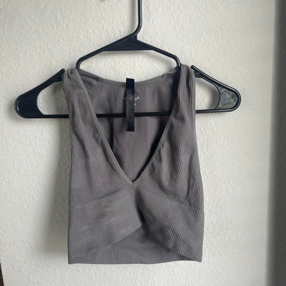 Grey urban outfitters ribbed crop tank